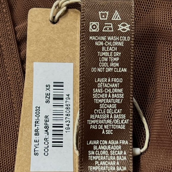 SKIMS Mesh Triangle Bralette Jasper XS - Picture 7 of 10